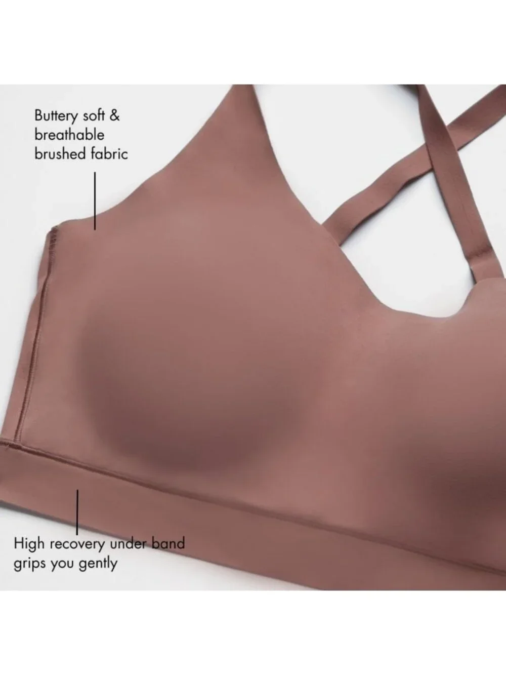 Cozy Adjustable Scoop Neck Plunge Bra | Wirefree Seamless Comfort with Pads
